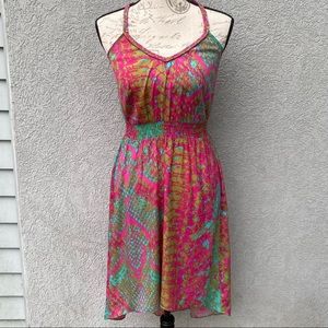 Charlie Jade Asymmetrical Hem Strappy Sundress Sz Xs.
